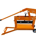 Manual Block Splitter Cutter Portable Paver Cutting Tool For Easy Brick And Stone Cutting Adjustable Cutting Size From 0 To 3.9 Inches And Width Up To 15.7 Inches Built For Quick Labor Saving Work On Job Sites, orange steel hand tool with wheels