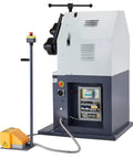 Heavy Duty Electric Roll Bender Machine Featuring Smooth Three Roller Gearing And Quick Flip Foot Switch, designed for pipe shaping.