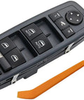 Front Left Power Window Master Switch for 2012 2013 2014 2015 Dodge Grand Caravan, Chrysler Town and Country, Ram 1500 2500 and 2015 Ram 3500 Replacement OE 68110867AB 68298867AA 3 Plus 9 Pins with orange installation tool