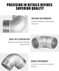 AGUTEA 1/2 inch 304 stainless steel 90-degree street elbow with male NPT threads on both ends