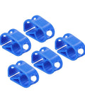Plastic Tube Clamps Set Of 5 Pieces Three Sixteenth To Five Sixteenth Inch Tube OD Adjustable Flow Control Hose Clip Blue