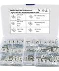 Knockout Deal 80 Pcs Automotive Screws Plastic Push Rivets Fender Bumper Panel Clips Self Locking Retainer Fasteners For Your Whip And Truck Assorted Sizes 4 5 6 Mm Durable Trim Hooks Nailed It Every Time in a clear organizer box.
