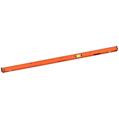 Hefty 48 To 80 Inch Telescoping Box Beam Level With Lock Tight Extension And Legit Precision Edges Making Heavy Duty Carpenter Gear That Is Badass Tough For Nuts Accuracy On Any Active Job Site
