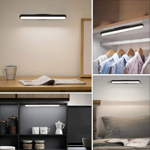 Dimmable Touch And Remote Light Bar With Built In 2000mAh Battery And Magnetic Stick Mount For Reading Closet Cabinet Makeup