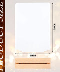 Six Pack Sublimation LED Photo Frames With Wood Stand 5 By 7 Inch USB Powered Night Lights Blank Frames For Heat Press Printing