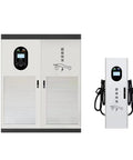 Heavy Duty Offline EV Charging Station For Public Transit And Field Work Crews Featuring Quick Deploy Hardware Bulk Amp Flow and Hassle Free Operation Any Place On The Map, dual design with large and compact units.