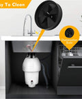 3.25 Inch Silicone Sink Baffle Replacement For Garbage Disposals in kitchen setup, showing dishwasher safe feature