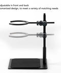 Adjustable black aluminum pour over coffee dripper stand for the Total Game Changer Pour Over Coffee Dripper Stand Set.