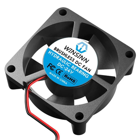 Close-up of Beefy 30X10mm 24V Brushless Cooling Fan with Hydraulic Bearing for industrial equipment servers.