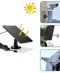 Efficient Solar Panel Charger Kit With DC Output In Monocrystalline Silicon ABS Shell And Adjustable Mounting Bracket