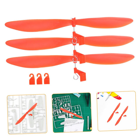Plastic Model Airplane Propellers Replacement Parts Set For DIY Aircraft And RC Helicopters Durable Propeller Blades For Safer Flights
