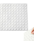 Clear Self Adhesive Cabinet Door Bumpers 6mm Diameter 2mm Thick Noise Reducing Cushions Pack of 100