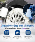 Pro Grade Wheel And Tire Cleaner Concentrate 4 To 1 Dilution Thick Foamy Formula Lifts Brake Dust Oil Dirt And Light Corrosion For Easy Car Detailing Safe On Finishes Works With Tire Brush 16 Oz Bottle wheel cleaning foam on alloy rim