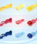 360 Piece T Tap Wire Connectors Self Stripping Quick Splice Electrical Terminals Insulated Male Disconnect Spade Assortment Kit