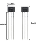 20 Pack A3144 Hall Effect Sensor Kit With 3 Pins OH3144 AH3144E Magnetic Detector High Precision Fast Response Small Size 28V