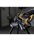 Person using Atomic 20V Max Cordless Brushless Compact Bandsaw Bare Tool Only 1-3/4 Inch Cut Capacity for metal cutting.