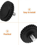 Stainless Steel Feet For Digital Kitchen Scales With Non Slip Rubber Bumpers Universal Replacement Parts For Precision Cooking And Baking Built To Last, shown in close-up, highlighting rubber texture and iron core.