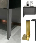 Tough As Nails 4 Pack Stainless Steel Furniture Legs Rock Solid Table Risers For TV Stand Ottoman Cabinet DIY Replacement Metal Feet With Rubber Pads 60 Cm 23.6 Inch on furniture.