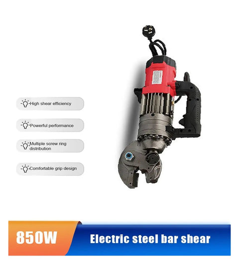 Heavy Duty Hydraulic Crimping Tool For Steel Cable And Wire Rope With Precision Scissor Action Rock Solid Construction Ergonomic Handle Easy On The Hands Smooth Operator Daily Grind Pro Grade Power You Can Bank On - 850W electric steel bar shear.