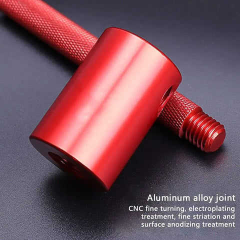 Close-up of aluminum alloy part from Bike Headset Press In Tool And Bottom Bracket Install Tool With Wrench T Handle Anti Slip Universal