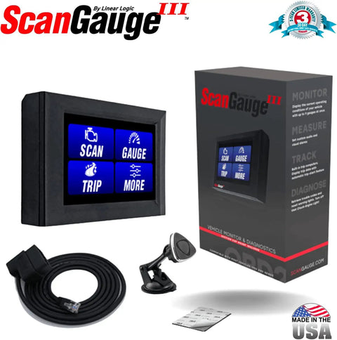All New Touch Screen OBD2 Code Reader With Digital Gauges And Trip Computer, Free WiFi Updates, package and accessories.