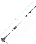 Premium LTE Cellular Antenna With A Tough Magnetic Mount And Extra Long Three Meter Cable, 30cm long black antenna for signal boost.