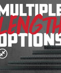 Rugged Steel Rack Rail Set For 4U Rack Size With Pre Threaded Cold Rolled Steel Construction, multiple length options shown.