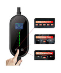 Kick Your Range Up With This Beefy 32 Amp 7Kw Level 2 Evse Portable Charger featuring J1772 plugs, with user interface showing settings.