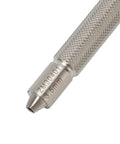 Close-up of Pro Grade Stainless Steel Watch Crown Winder Tool for Manual Mechanical Winding, 3.5 mm crown size, textured grip
