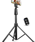 Phone Tripod Kit With Wireless Remote for Smartphones and Cameras, 62 Inch Selfie Stick Tripod Stand with universal head mount