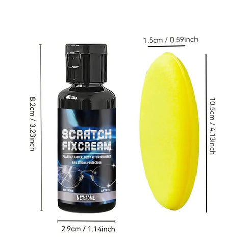 30ml Eyeglass Scratch Repair Kit With Sponge Polishing Compound Quick Fix For Glasses And Screens next to sponge