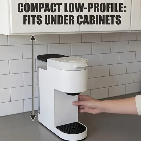 Water Cover Replacement For Small One Cup Coffee Makers Spill Shield Lid And Splash Guard Easy Install Compact Fit Kitchen Accessory That Reduces Drips And Messes During Busy Mornings on coffee maker under cabinet