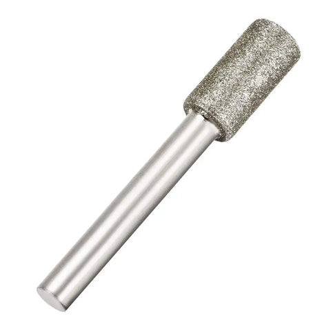 Diamond Burrs Grinding Drill Bits For Carving With Rotary Tool, 1/4 Inch Shank, 10mm Cylindrical Bits, 120 Grit, 2 Pack, Pro Grade Diamond Carving Bits For Metal Wood Stone Engraving And Heavy Duty Detail Work