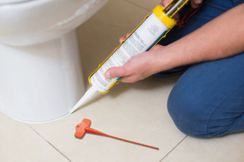 4 Pack Caulk Saver Caps Sealer Tools For Silicone Tubes, Airtight Stopper Caps To Keep Caulk Fresh And Prevent Air And Moisture near toilet