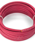 Premium 2/0 Gauge Extra Flexible Welding Cable 600 Volt Red 25 Feet Made In USA Sunlight Resistant Water Resistant Highly Flexible Copper Stranding 30 Gauge Ships As A Coil Heavy Duty Weld Wire For Professionals