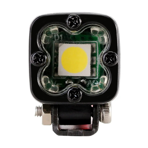 Close-up of RC Crawler LED Headlights For Axial TRX4 TRX6 SCX10 90046 Wraith Redcat Gen8 One Tenth RC Car, showing LED design.