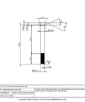 Top Tier Pack Of Three Titanium Hex Head Bolts 5/16-24 X 3-1/4 Unf Grade 5 Ti-6Al-4v technical drawing dimensions