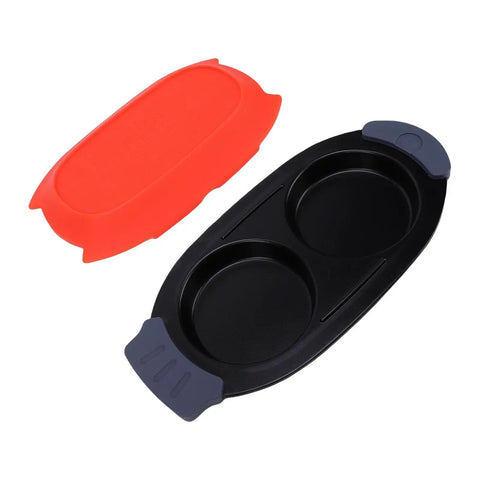 Two Egg Microwave Cooker With Nonstick Silicone Poacher For Quick Eggs And Omelets Easy Cleanup And Dishwasher Safe Dual Cavities