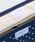 Detail of Waterproof Foldable Oxford Cloth Drawer Organizer With Sturdy Grid Dividers for easy sorting of socks and scarves.