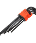 Top Tier 2 Sets High Carbon Steel Hex Key Wrench Set L Shaped With Ergonomic Handles For Bike Repair And Detailed Assembly Tasks Wear Resistant Black Metric Spanner Kit Perfect For Pros And Weekend Warriors A-Game Tool metric hex keys 1.5-10mm in orange holder