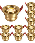 Badass 3 Inch Brass Recessed Downlights Featuring Sleek Baffle Trim And Solid Copper Build For Dead On Precision These 7 Watt 4000K Swivel Fixtures