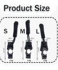 Universal Zipper Repair Kit With Removable Sliders And Quick Fix Heads For Jackets, Bags, Luggage, Tents And No Fuss, Easy Clamp Adjustable Zipper Pull Replacement Set In S M L Sizes For Fast DIY Zipper Fix showing sizes S, M, L with weight details.