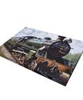 Steam Locomotive Train Canvas Wall Art 12 By 18 Inches Dope Living Room Decor Hanging Print For Bedroom Office Bathroom Aesthetic Wall Art