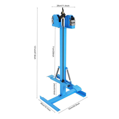 Shop Ready Metal Shrinker Stretcher Combo With Step On Foot Pedal For Grease Monkey Auto Body Repair And Hot Rod Restoration Features Dual Jaws For Instant Shrinking Or Smoothing Hands Free Sheet Metal Forming Tool Blue Cast Iron