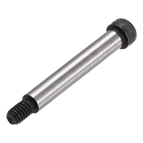 Badass Alloy Steel Hexagon Socket Head Shoulder Bolts With 1/4 20 Threads And 2 Inch 5/16 Shank For Daily Garage Work Includes Four Tough As Nails Stripper Screws Ready To Go, silver finished