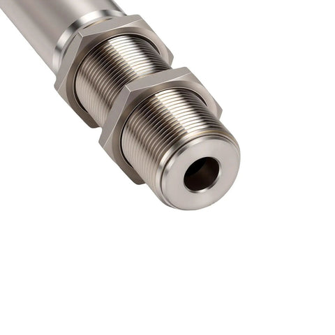 No Contact Infrared Temperature Sensor Probe For Petrochemical Plants Fast Response Stainless Steel 0 To 200 Celsius Industrial Thermometer Surface Temp Measurement 1 Unit, threaded end view