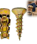 6x14mm Short Expansion Screw Set for Cabinet Hinge Repair and Loose Hole Fix, shown with example installation