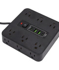 Game Changer Smart Power Strip Surge Protector With 12 AC Outlets 4 USB And 2 USB C Ports Extra Wide Spacing safety features focus