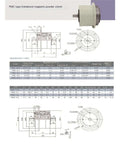 Biaxial Magnetic Particle Brake With 0.5 To 5 Nm Torque Range For Heavy-Duty Rock-Solid Control In Industrial Equipment diagrams