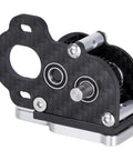 Upgrade Your 10 Scale RC Crawler Build With This Cool LCG Right Motor Gearbox Transmission featuring lightweight carbon material and smooth metal gears.